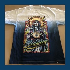 PRRE-WORN UNISEX SUBLIME BAND TEE SIZE MEDIUM